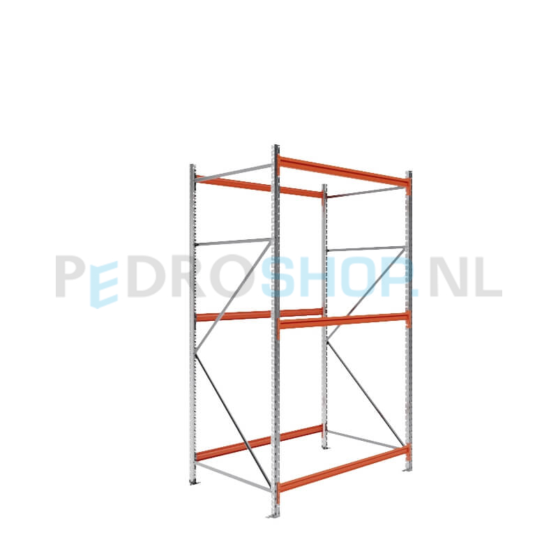 Grootvakstelling: 250cm (h) x 100cm (d) x 160.4cm (l) x 3 niveaus