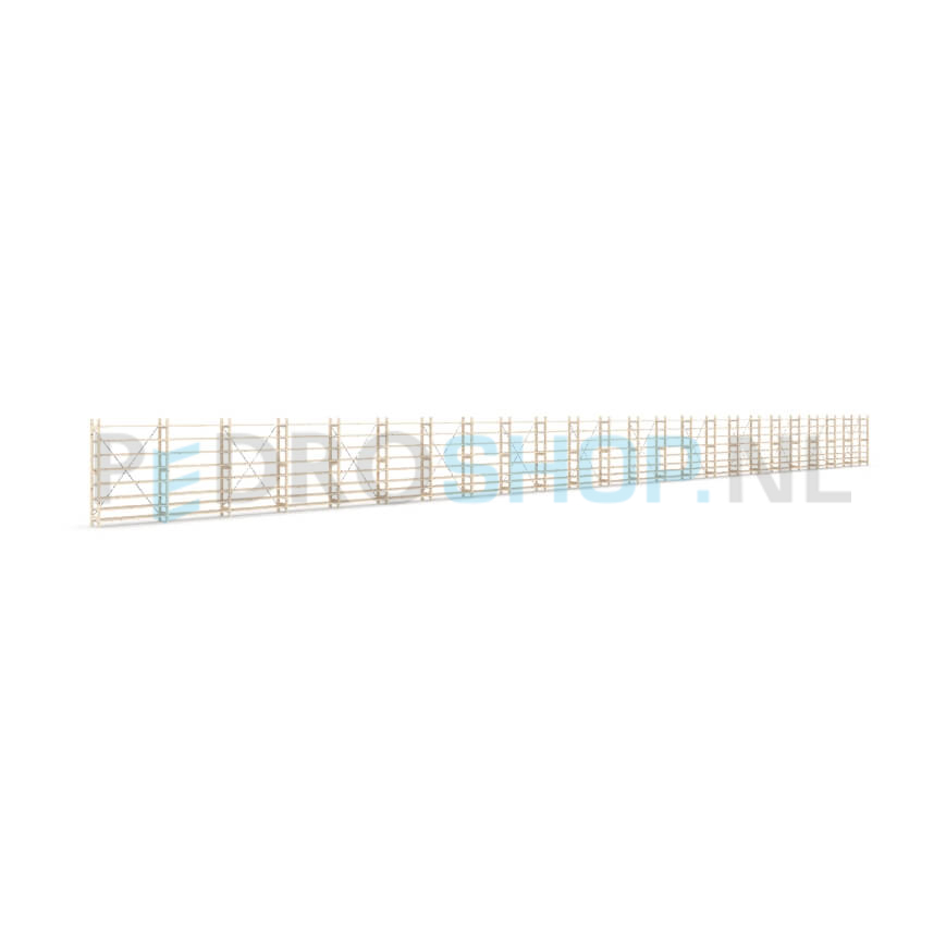 Houten stellingkast Easyrack: 150cm (h) x 30cm (d) x 2303cm (l)